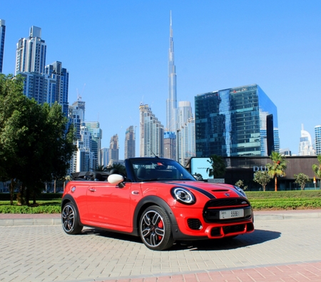 Mini Cooper JCW Convertible 2020 for rent in دبي